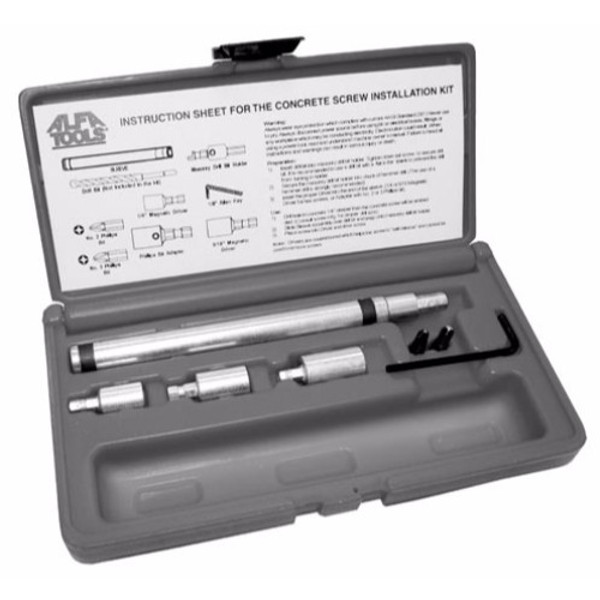 Alfa Tools MD60560 Tapcon On Concrete Screw Installation Kit