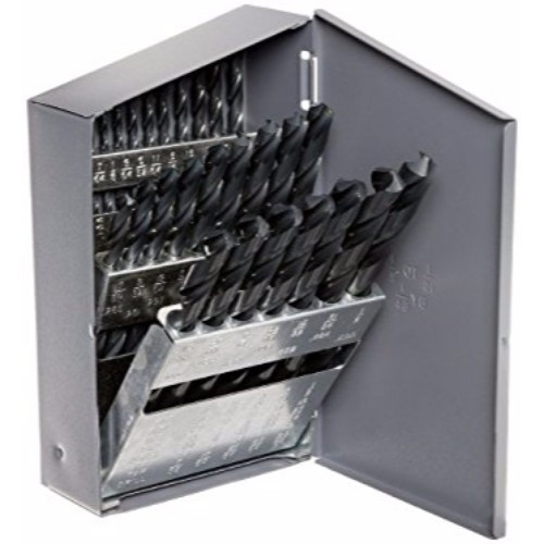 Drillco I 29 Piece 1/16"1/2" by 64ths Nitro Heavy Duty Jobber Drill