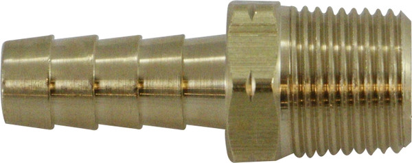 Brass Rigid Male Barb Adapter I 3/8 BARB X 3/8 BSPT MALE ADAPTER - 32453