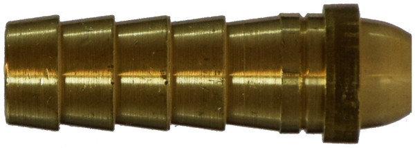Midland Metal 30411 Ball End Welding Stem, 1/4 in Hose Barbed, Brass