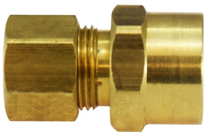 Midland Metal 18171 Adapter, 3/8 in Compression x 1/2 in Sweat, Brass