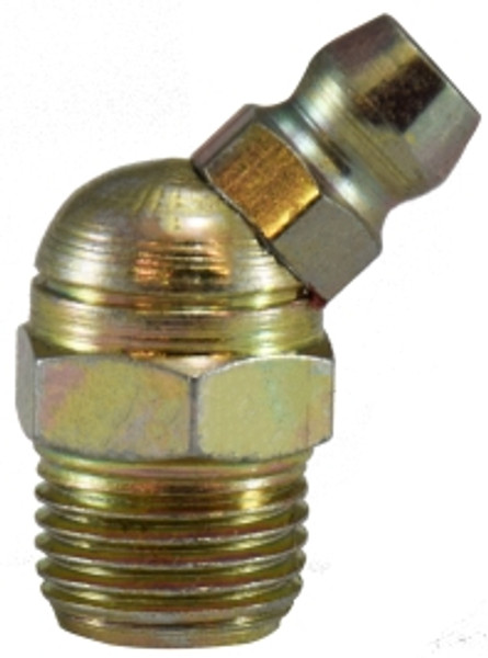 45 Degree Angle Ball Check 1/8-27 NPT 45 DEG GREASE FTG - 36116SS