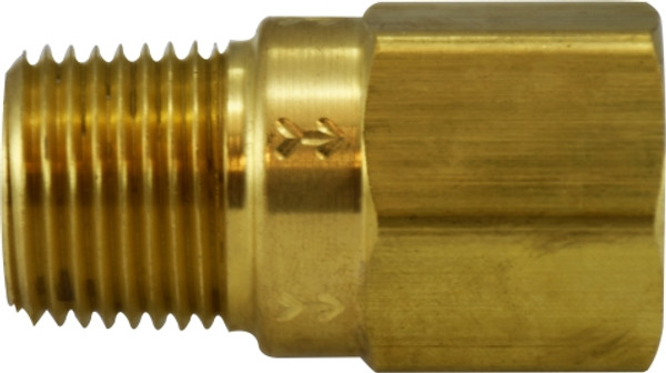 Midland Metal 46577 Check Valve, 3/8 in Nominal, MPT x FPT, Brass Body, Import