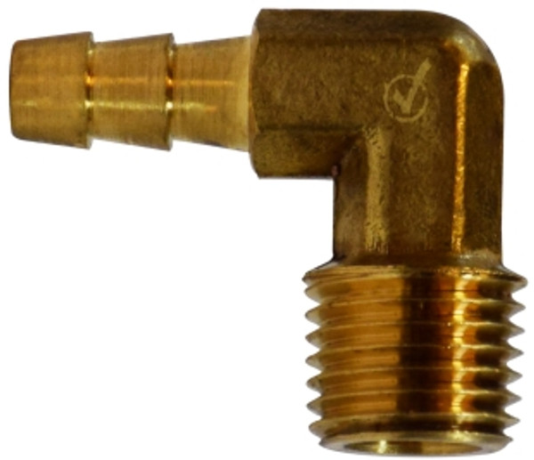 LF Barb 90 Elbow 3/8 X 1/4 HOSE BARB X MIP ELBOW AB1953 - 32041LF