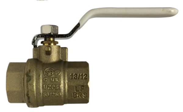 Lead Free Ball Valves AGA UL FM IPS and SWT 1/2 Leadfree FXF Full Port Ball Valve - 940173LF