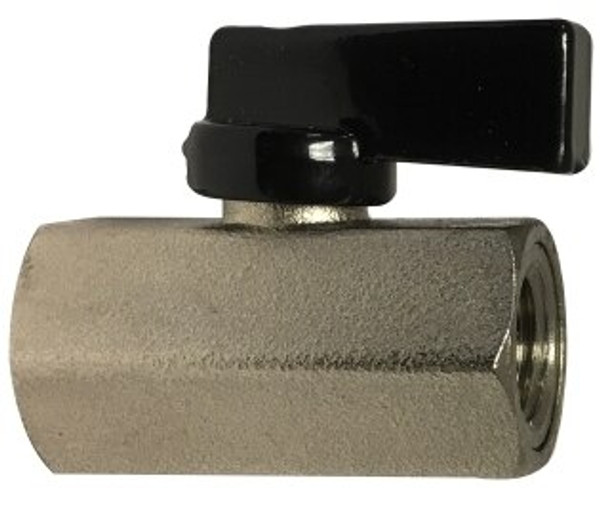 Midland Metal 46934LS Mini Ball Valve, 1/8 in Nominal, FPT x FPT, 450 psi Pressure, 32 to 176 deg F