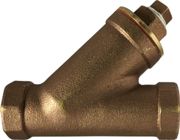 Midland Metal 940523 Y-Pattern Strainer with #20 Mesh Screen, 1/2 in Nominal, FNPT, 250 psi WOG Pressure