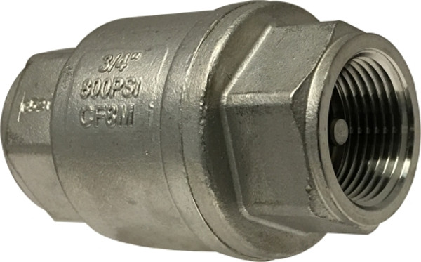Midland Metal 949403 Y-Pattern Strainer In-Line Check Valve, 1/2 in Nominal, FNPT x FNPT, Import