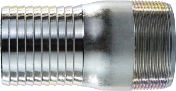 Midland Metal 973907 Adapter, 3/4 in Barbed x 3/4 in MPT, Steel, Galvanized