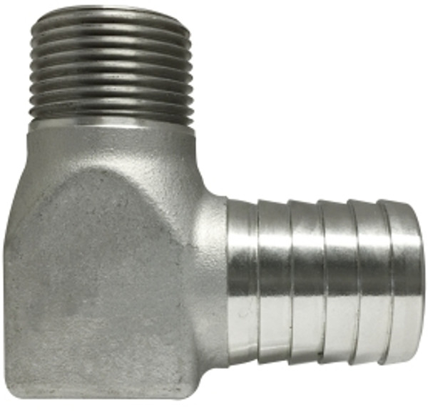 Midland Metal 973982SS Elbow, 1 in Insert x 1 in MIP, Stainless Steel