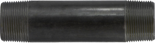 Black Steel Nipple 1-1/4 Diameter 1-1/4 X 9 BLACK STEEL NIPPLE - 57132