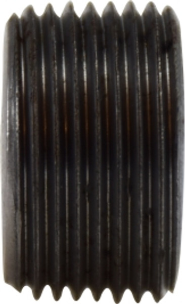 Midland Metal 67630 Square Socket Countersunk Plug, 1/8 in MNPT, Steel, Black, 150 lb