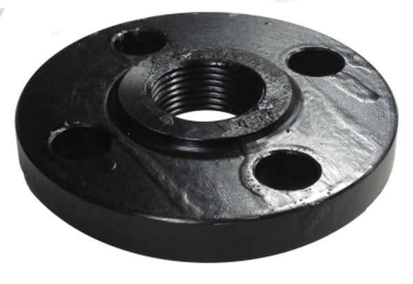 Midland Metal 107060 Raised Face Flange, 1/2 in Threaded, Steel, 4 -Bolt Hole, 150 lb