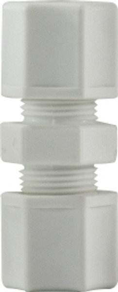 Midland Metal 17064P Union and Reducing Union Connectors, Plastic Compression, 1/4 Polyprop Compression Union, Plastic Fittings