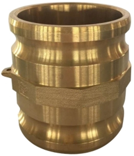 Midland Metal 44212 Spool Coupler, 1-1/2 in MPT x 1-1/2 in MPT, Brass