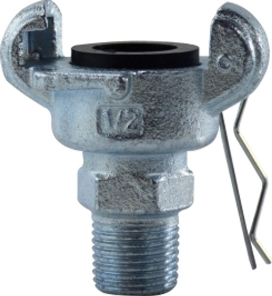 Midland Metal 66006 Male NPT End, Universal and Ground Joint, 1/2 Ductile Iron Male End, Hose Accessories