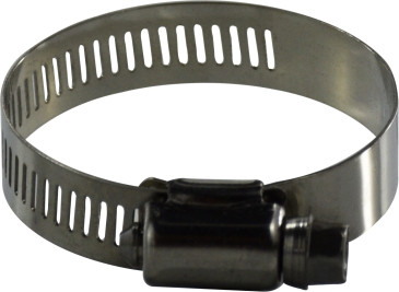 Midland Metal 620 Series 620044SS Wide Band Worm Drive Clamp, 2-5/16 in Minimum Clamp Diameter, 316 Stainless Steel