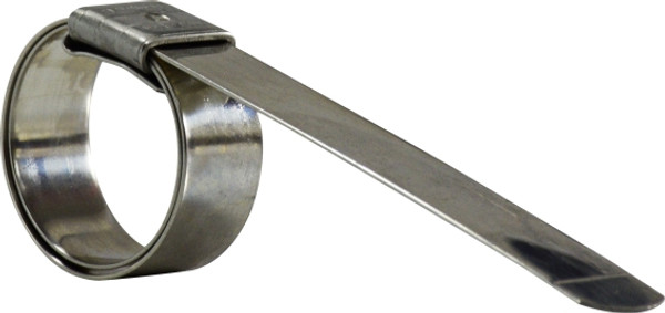 Midland Metal KS10 Preformed Clamp, 2-1/2 in Nominal, 301 Stainless Steel, 5/8 in W, 0.03 in Thick