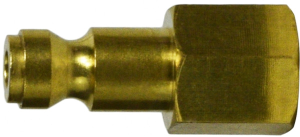 Female Plug 1/4 1/4 BODY 1/4 FIP AUTO BRASS PLUG - 28501B