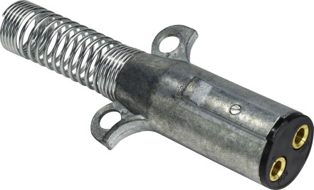 PLUG DUAL 2 POLE DBL GRIP METAL PLUG W/SPRG GUARD. - 39768