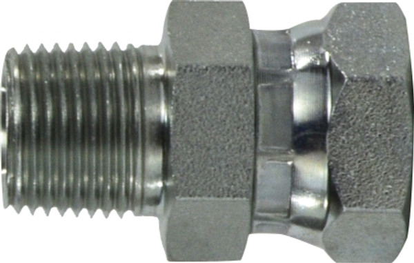 Midland Metal 14041616 Swivel Adapter, 1 in MPT x 1 in FNPSM, Steel