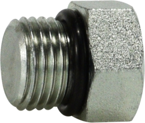 Midland Metal 6408O16 Hex Head Plug, 1-5/16 in Male ORB, Steel