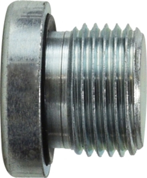 Midland Metal 9522H16 Hollow Hex Plug, 1 in Male BSPP, Steel