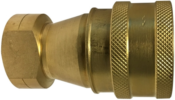 Female Pipe Coupler ISO-B Interchange 1/2 ISO-B QD COUPLER BRASS - HNV12FB