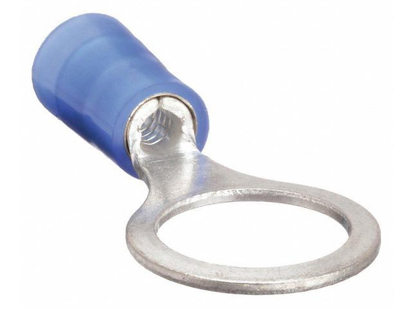 16-14 AWG Nylon Ring Terminal #6 Stud PK100 - E93166