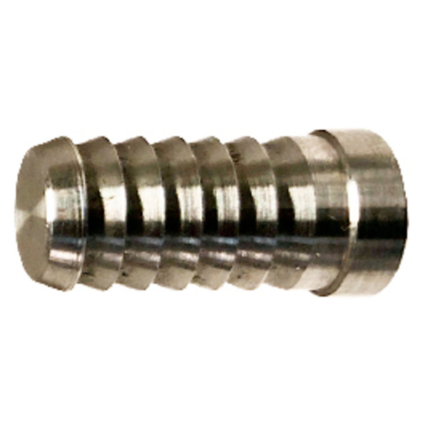 Midland Metal 34574T Barbed Plugs, Stainless Steel Hose Barbs, Plug 3/8B Thnwl -304 S.S., Brass Fittings