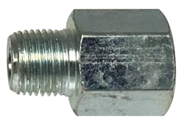 Midland Metal 36309 Adapter Extension, 1/8-27 Thread, NPTF Thread, Carbon Steel, 0.82 in OAL