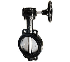 Midland Metal 9650G8 Butterfly Valve, 8 in Nominal, Flangeless, Ductile Iron Body
