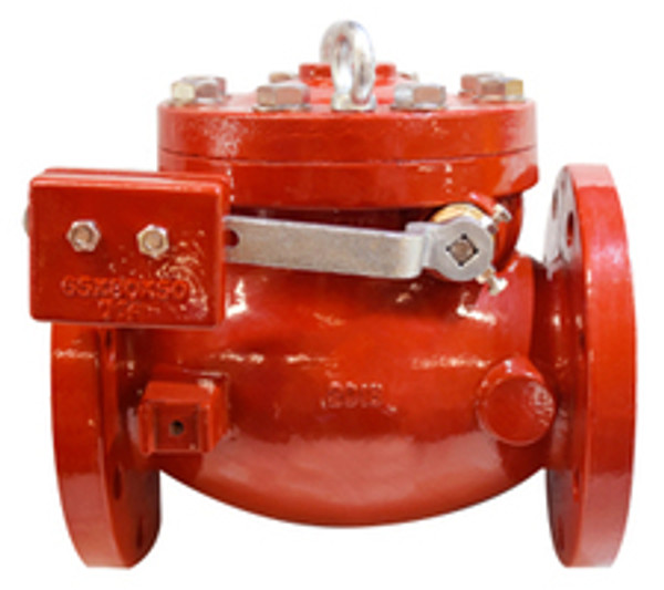 Midland Metal 96204UL Swing Check Valve with Outside L/W, 4 in Nominal, Flanged, Ductile Iron Body