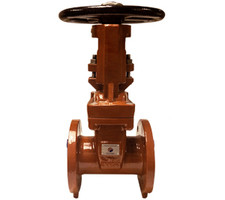 Midland Metal 9610F3 Resilient Seated Gate Valve, 3 in Nominal, Flanged x Flanged, 300 psi Pressure