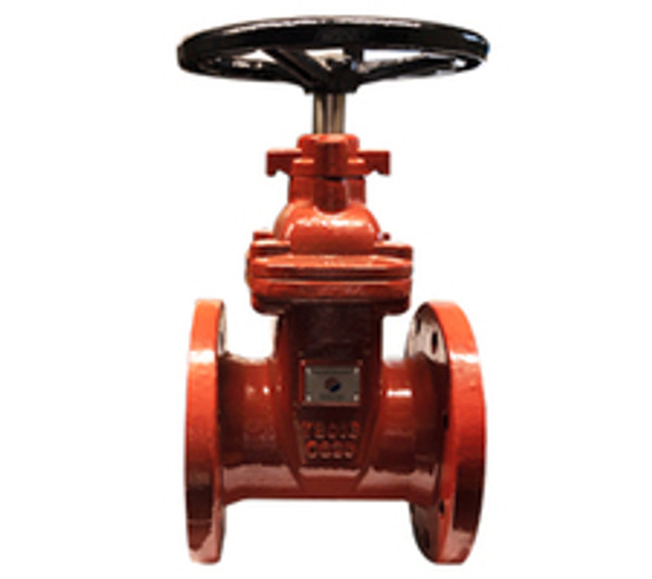 Midland Metal 9600FL6 Resilient Seated Gate Valve, 6 in Nominal, Flanged x Flanged, 300 psi Pressure