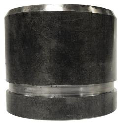 Midland Metal 57600GBS Seamless Pipe Nipple, 12 in Grooved x 12 in Beveled, 3 in L, Steel, Black, SCH 40 Schedule