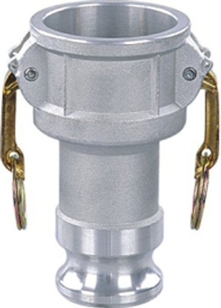 Buchanan Rubber DA-2030-A Cam and Groove Reducer Coupler/Adapter, 2 in Female Coupler x 3 in Male Adapter, Aluminum