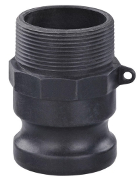 Buchanan Rubber CGF-300-PP Cam and Groove Adapter, 3 in Type F x 3 in MNPT, Polypropylene