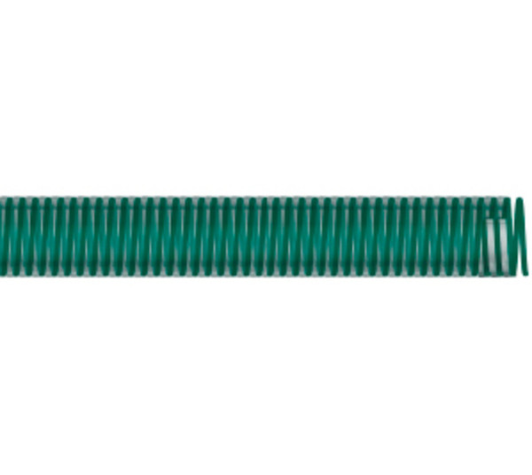 Buchanan Rubber SATG-125 Water Suction Hose, 100 ft L, 80 psi, PVC Tube, Clear