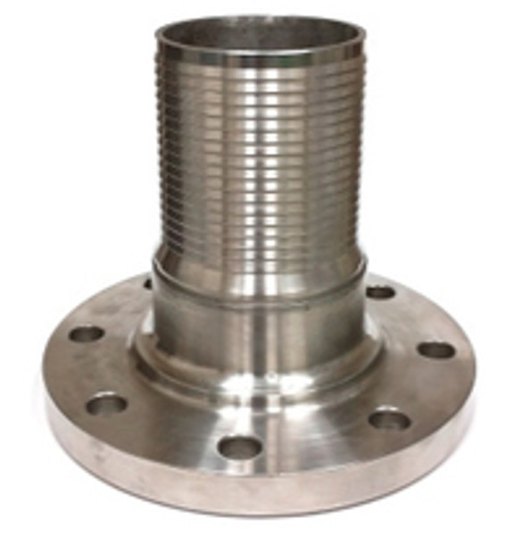 Buchanan Rubber CNFL-600CR-S Crimplok Combination Nipple, 6 in Flanged x 6 in Hose Barbed, Steel