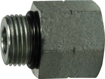 Midland Metal 6410O2420 Reducer/Expander, 1-7/8 in Male ORB x 1-5/8 in Female ORB, Steel