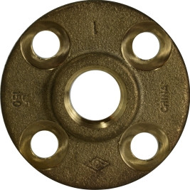 Midland Metal 44825LF Companion Flange, 1 in Sweat x 1 in Sweat, Brass