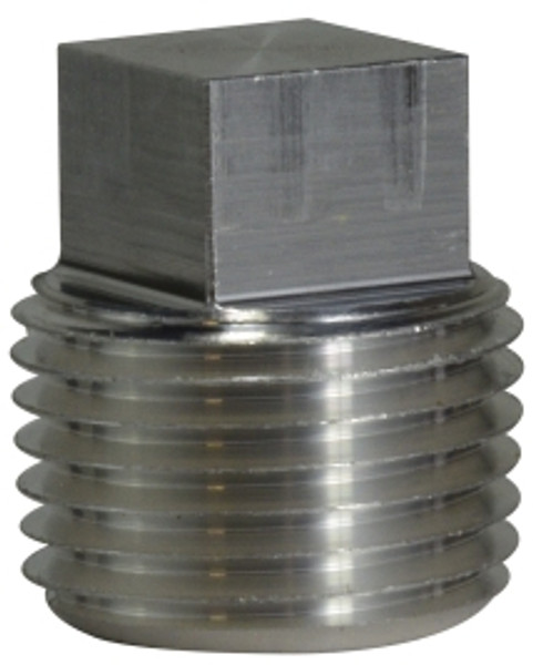 Midland Metal 79658 Square Head Plugs, Aluminum Fittings, 2 Aluminum Sq. Head Plug, Nipples and Fittings