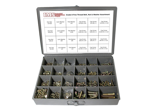 1250 Piece Grade 8 SAE Fine Thread Assortment