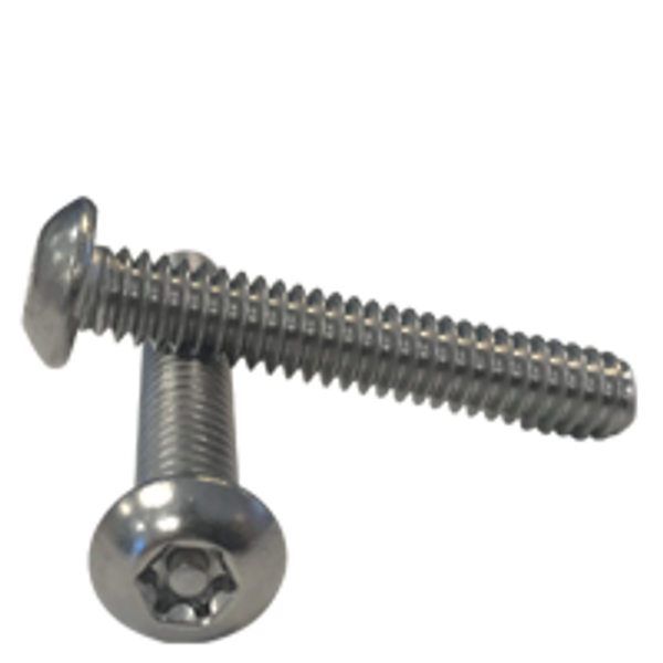 Machine Screw 6-Lobe Pin-In Button Head Screw | #10-32x1 1/2" (18-8) Full Thread, Qty 500
