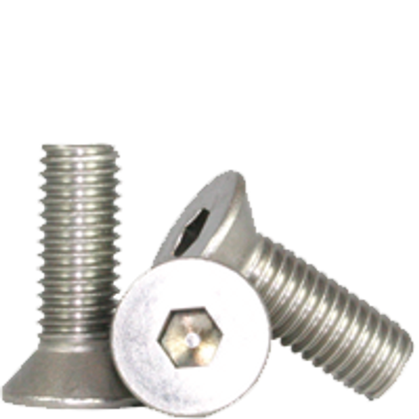 #10-32 x 1 1/4" Flat Head Socket Cap Screw, 18-8 Stainless Steel, Fully Threaded, Qty 100