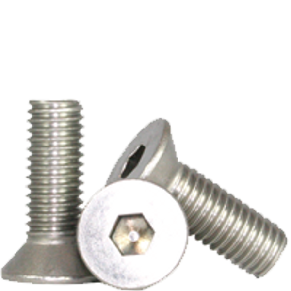#10-32 x 1 1/2" Flat Head Socket Cap Screw, 18-8 Stainless Steel, Partially Threaded, Qty 100