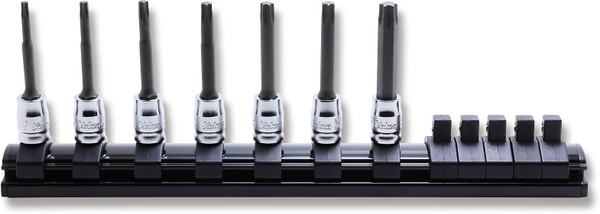 Ko-ken RS2025Z/7-L50 1/4 Square Drive 7 Piece Z-Series TORX Bit Socket Set T10-T40 Length 50mm