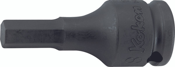 Ko-ken 13012M.52-6 3/8 Square Drive Bit Socket 6mm Hex Length 52mm