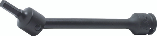 Ko-ken 13147M.200-4 3/8 Square Drive Extension Universal Bit Socket 4mm Hex Length 200mm